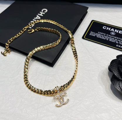 Two Colors Thick Chain Necklace