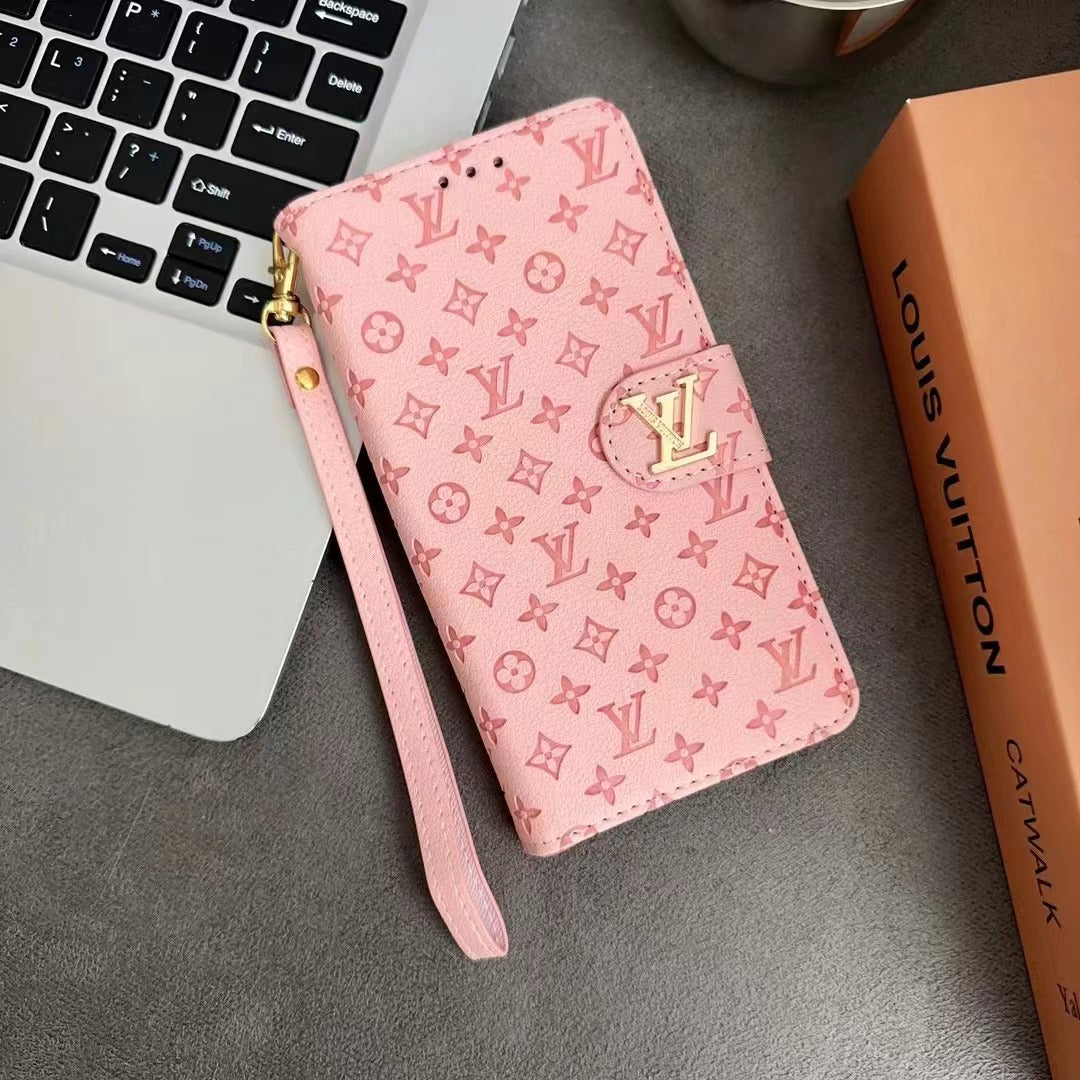 Wallet Printed Phone Case For iPhone