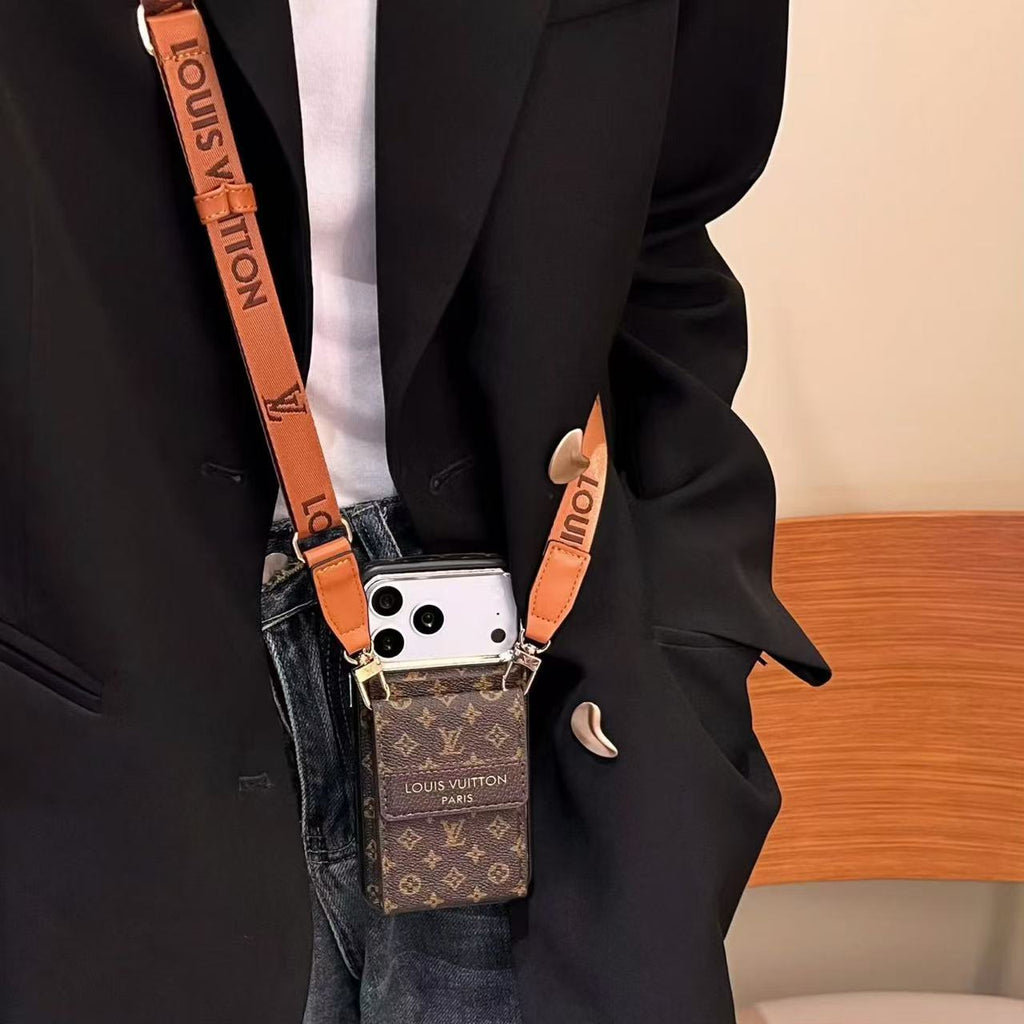 Wallet Strap Design Phone Case For iPhone