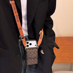 Wallet Strap Design Phone Case For iPhone