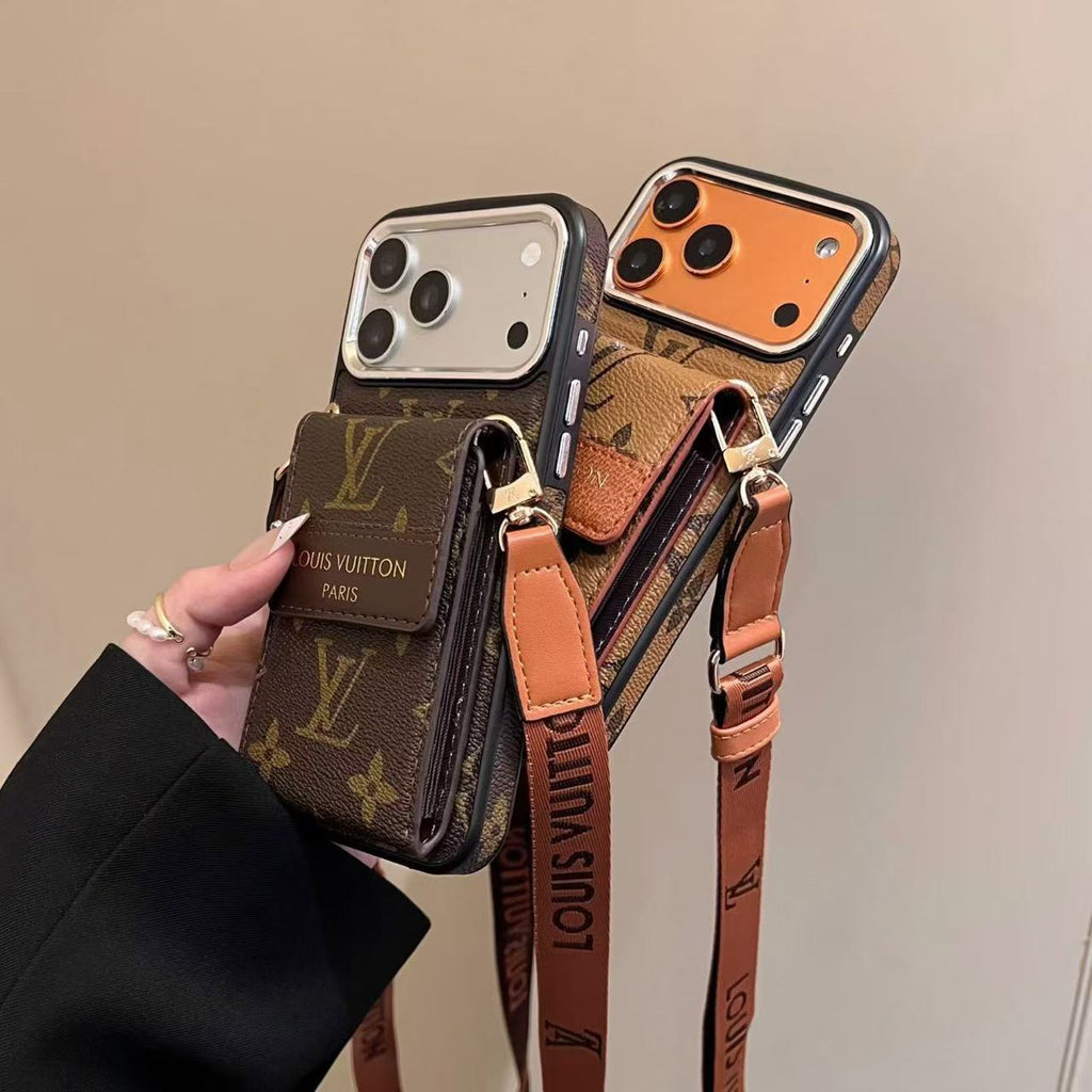 Wallet Strap Design Phone Case For iPhone