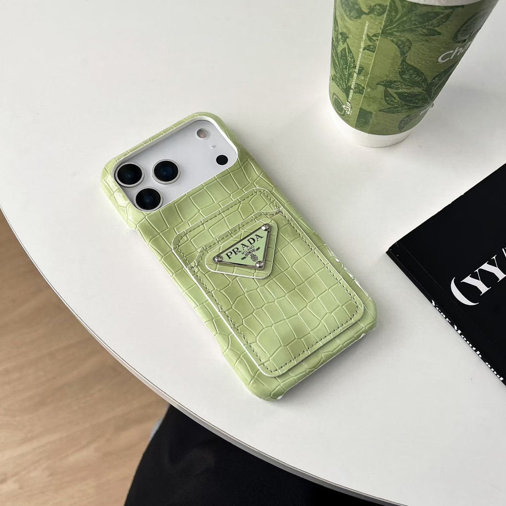 Colorful Card Holder Phone Case For iPhone