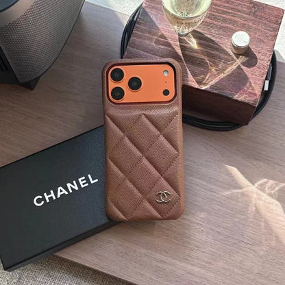 Stylish Leather Design Phone Case For iPhone
