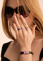 Benji Belt Rosa glitzerndes Armband