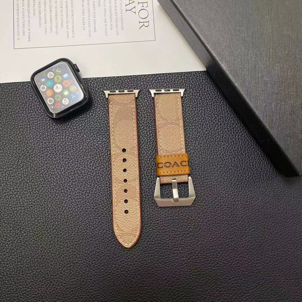 Kaffeebraune Lederarmbänder für die Apple Watch