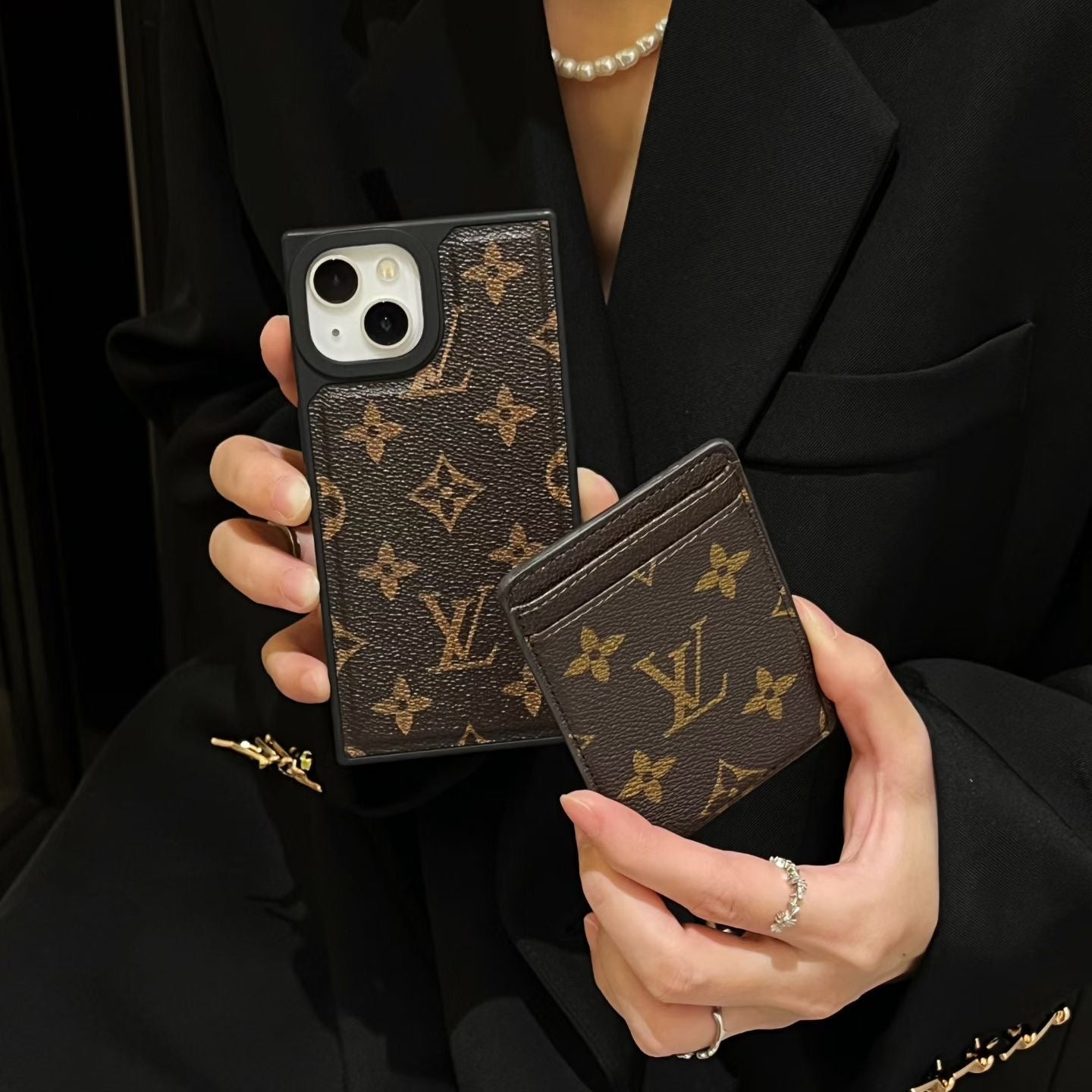 Brown Card MagSafe Phone Case For iPhone