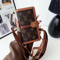 Leder Brieftasche Lanyard Handyhülle für iPhone