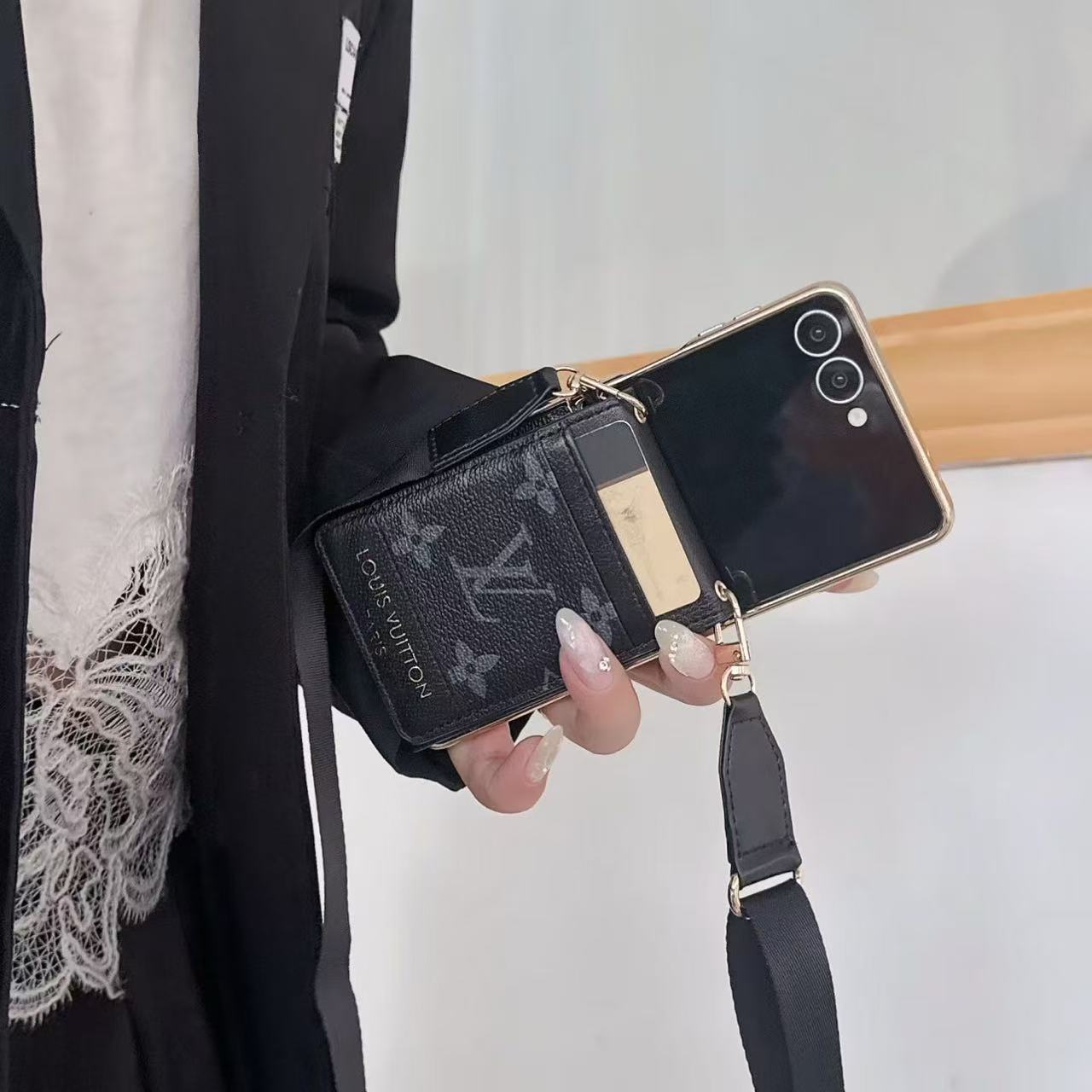 Letter Holster Card Wallet Case For Samsung