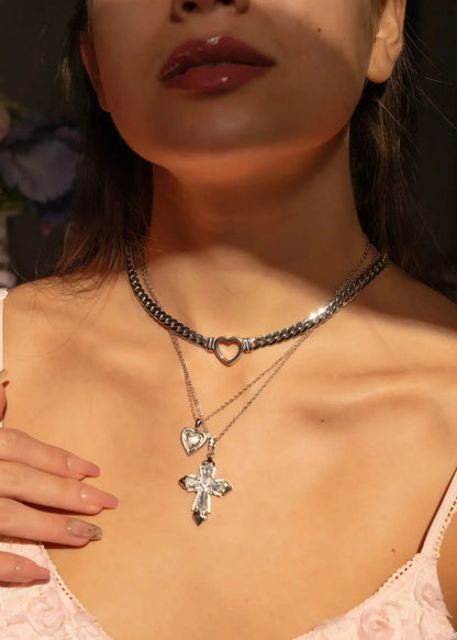 Lili Bold Love Silver Chain Necklace
