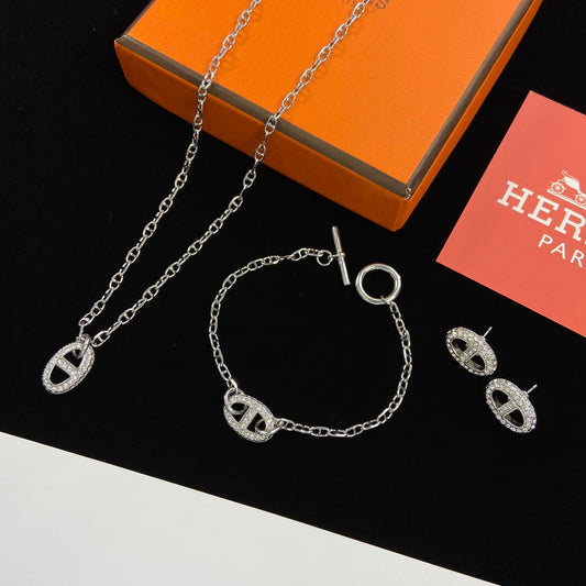Classic Farandole Silver Jewelry Set