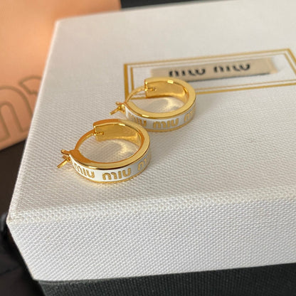 Enamel Brass Earrings