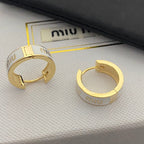 Enamel Brass Earrings