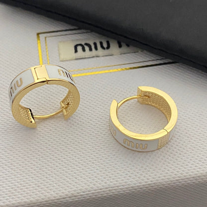 Enamel Brass Earrings