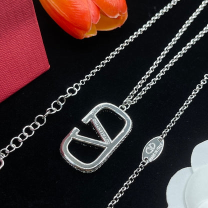 Vintage Silver Diamond Jewelry Set