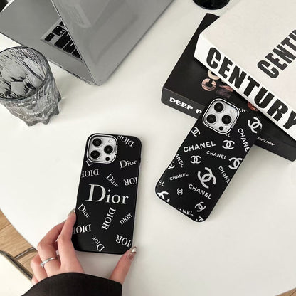 Black Embossed Phone Case For iPhone
