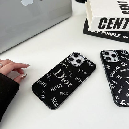 Black Embossed Phone Case For iPhone