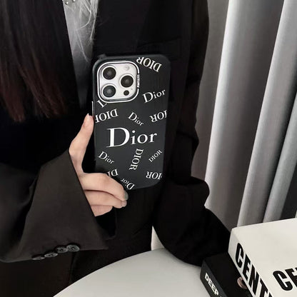 Black Embossed Phone Case For iPhone