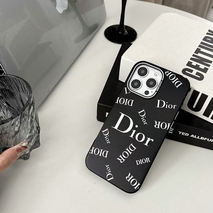 Black Embossed Phone Case For iPhone