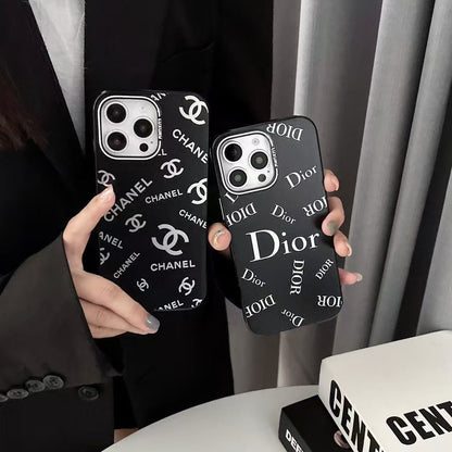 Black Embossed Phone Case For iPhone