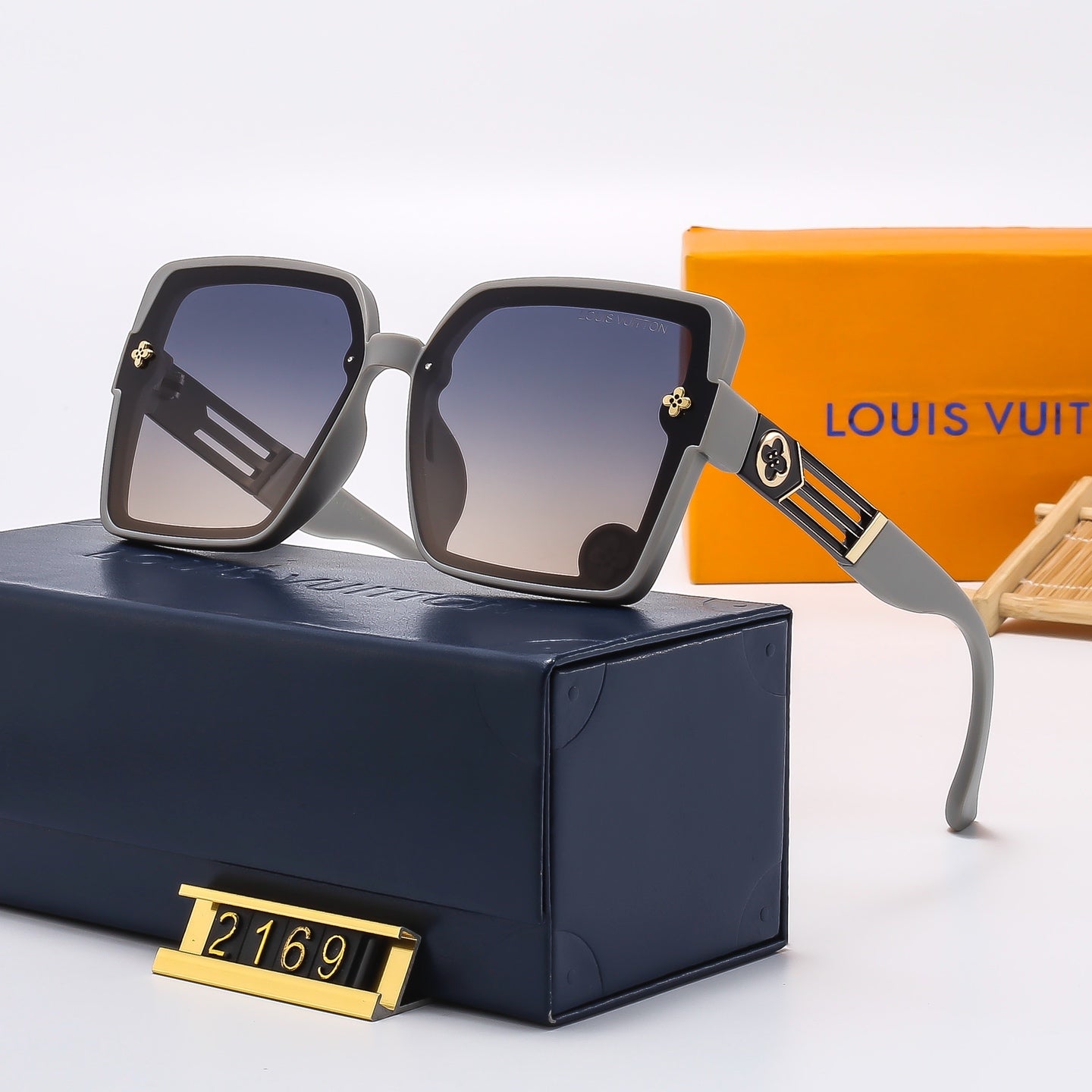 Modische Sonnenbrille mit quadratischem Rahmen