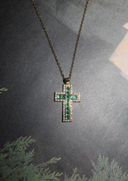 Im Namen der Rose Kreuz Halskette