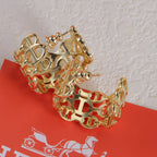 Pig Nose Openwork Earrings
