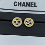 Circle Coco Girl Earrings Stud