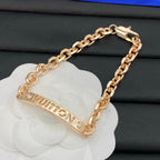 Gold Love Chain Bracelet