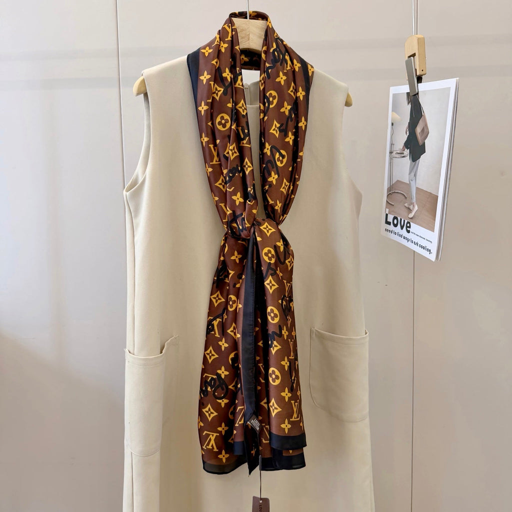 Love Fun Silk Long Scarf