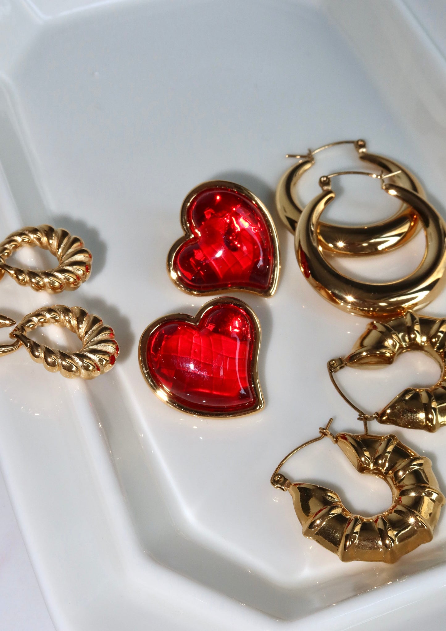 Mon Coeur T'adore Heart Earrings