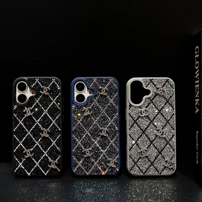 Custodia per telefono con strass e diamanti per iPhone