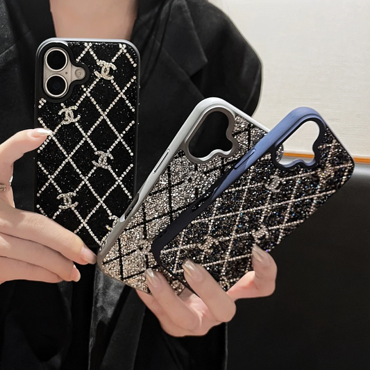 Custodia per telefono con strass e diamanti per iPhone