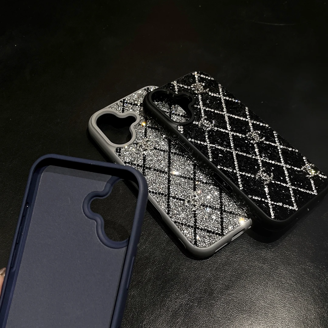 Custodia per telefono con strass e diamanti per iPhone