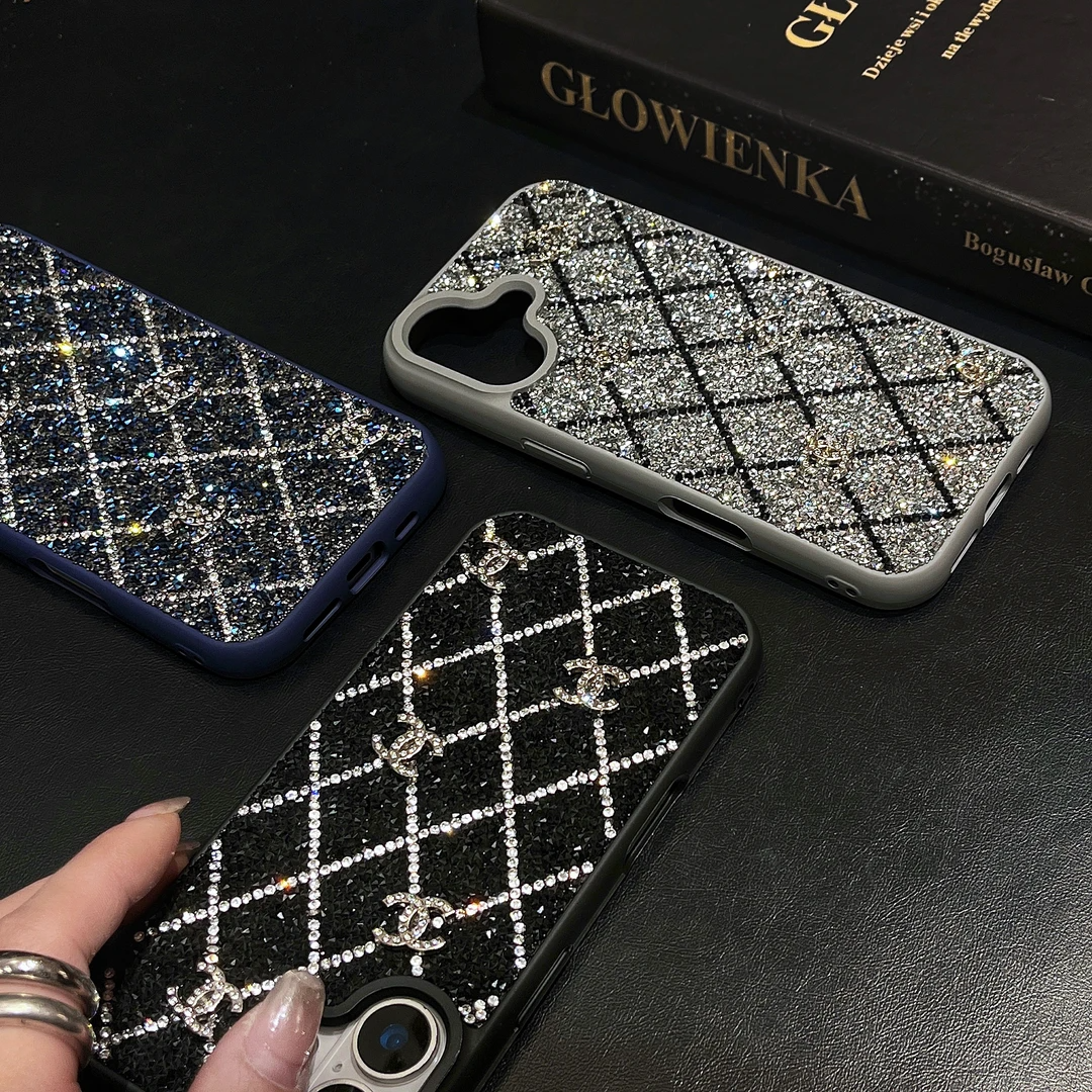 Custodia per telefono con strass e diamanti per iPhone