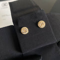 Mini orecchini rotondi con diamanti