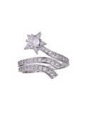Verstellbarer Meteor-Zirkon-Ring