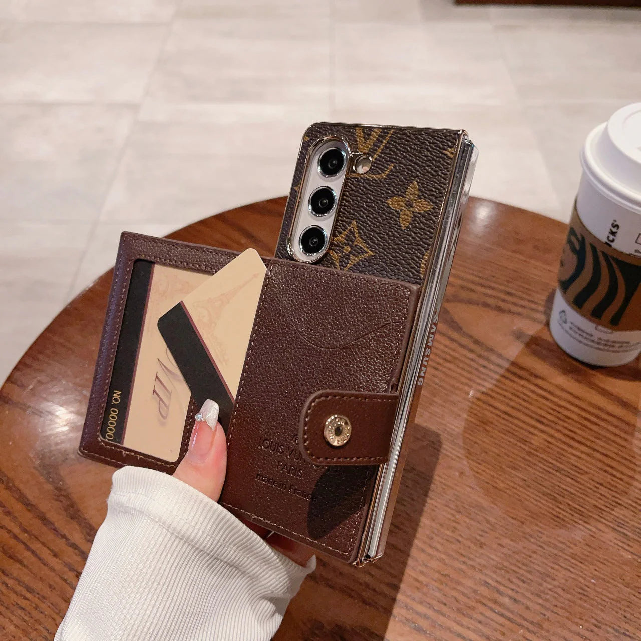 Leder-Geldbörse für Galaxy-Hülle für Samsung 