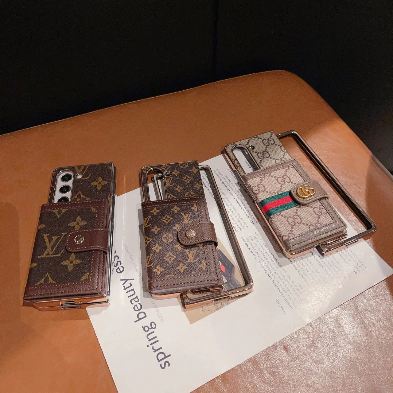 Leder-Geldbörse für Galaxy-Hülle für Samsung 