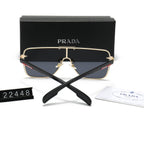 Neue Sonnenbrille mit großem Rahmen