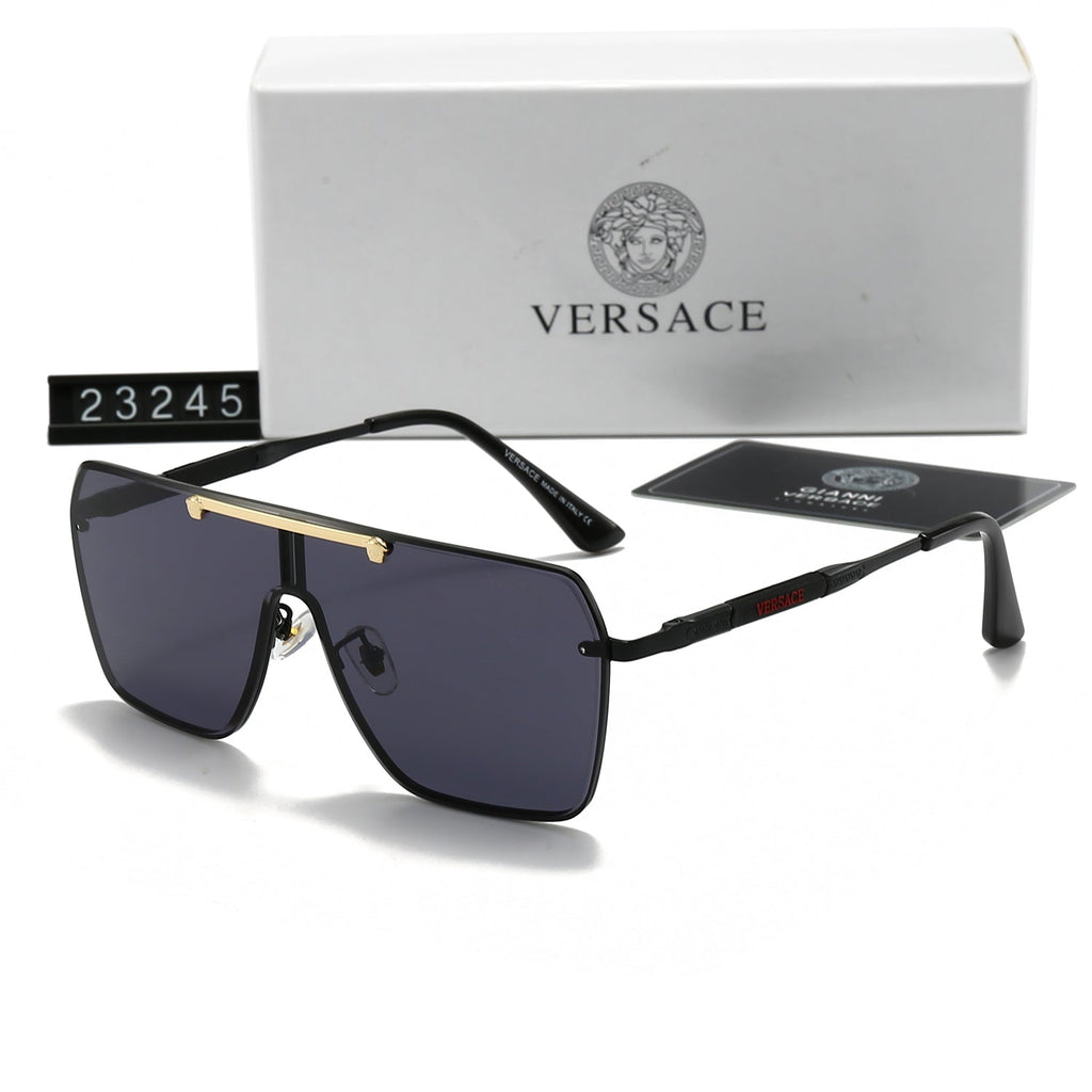 Neue Sonnenbrille mit großem Rahmen