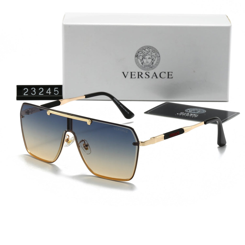 Neue Sonnenbrille mit großem Rahmen