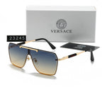 Neue Sonnenbrille mit großem Rahmen