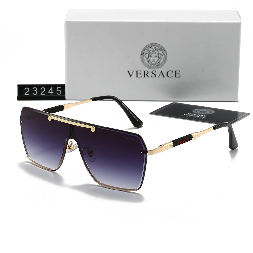 Neue Sonnenbrille mit großem Rahmen