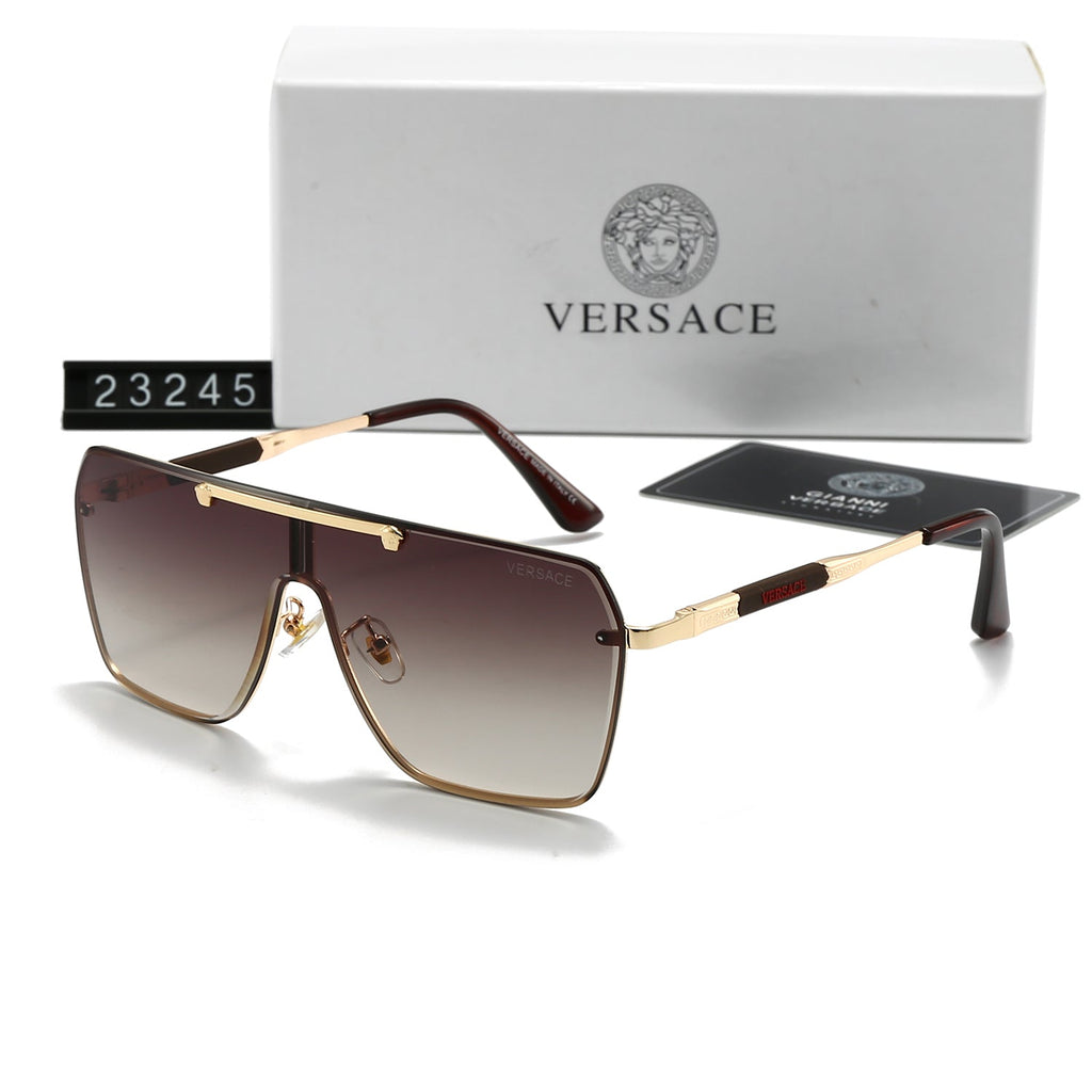 Neue Sonnenbrille mit großem Rahmen