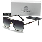 Neue Sonnenbrille mit großem Rahmen