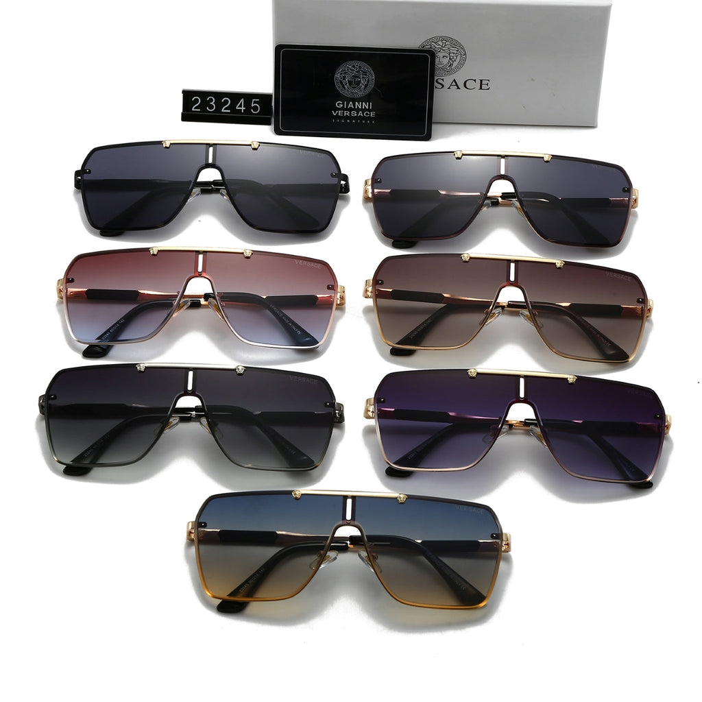 Neue Sonnenbrille mit großem Rahmen