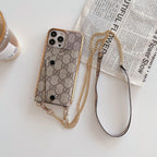 Crossbody-Karten-Telefonhülle für iPhone