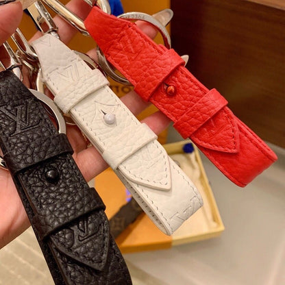 Splicing Leather Pendant