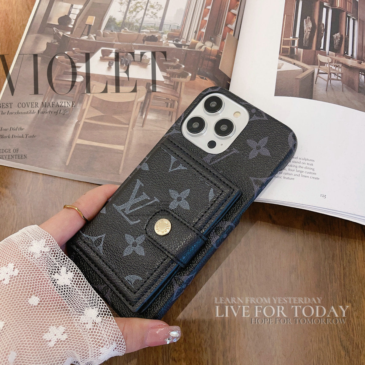 Sommer-Kartenhalter-Handyhülle für iPhone