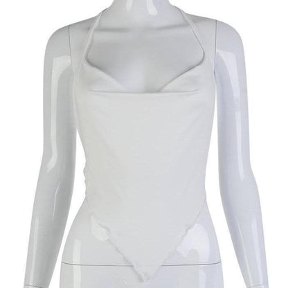 Top con scollo a cappuccio e schiena scoperta Halibuy - Saldi finali